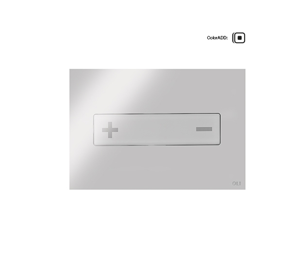 Системы инсталляции Панель механическая двойная, OCEANIA, нержавеющая сталь, ром 