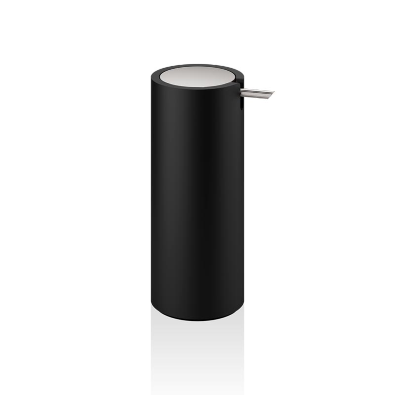 Аксессуары для ванной SSP Дозатор для мыла, черный матовый/матовая нержавеющая сталь 