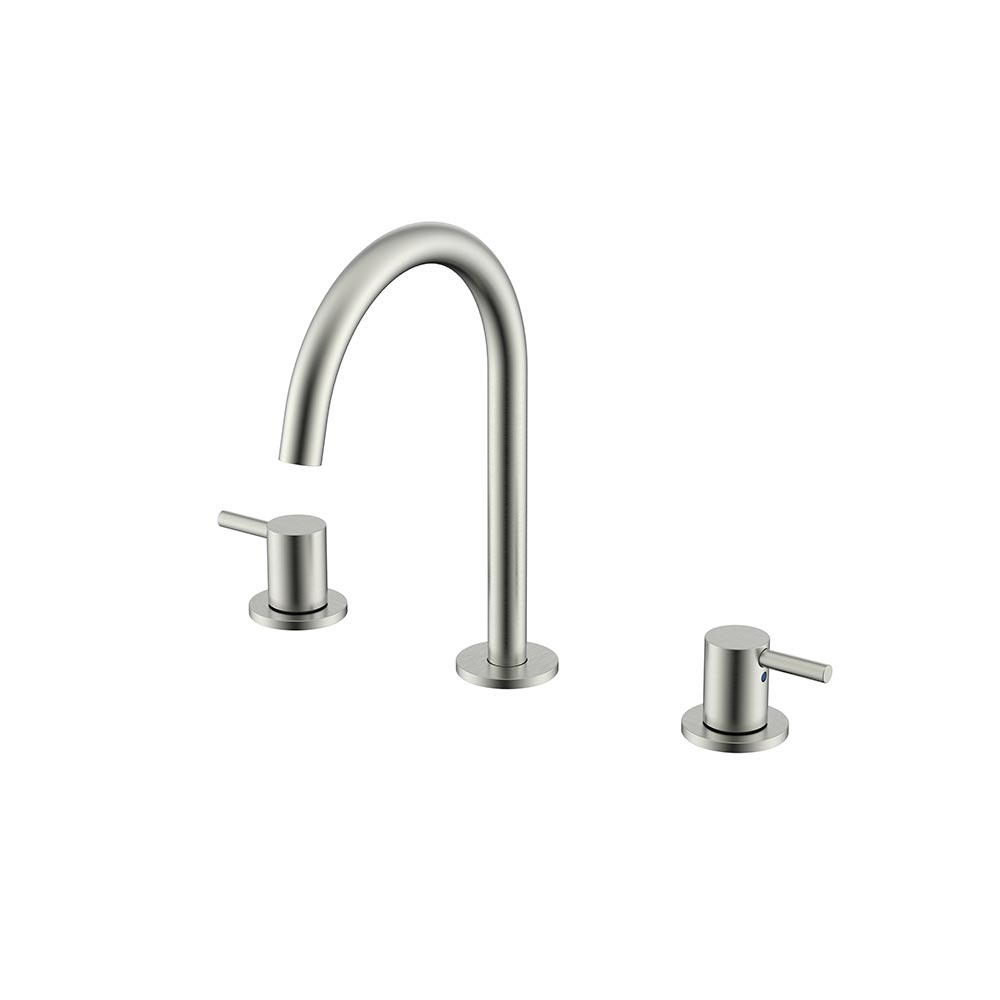 Смеситель для раковины с донным клапаном BRUSH NICKEL