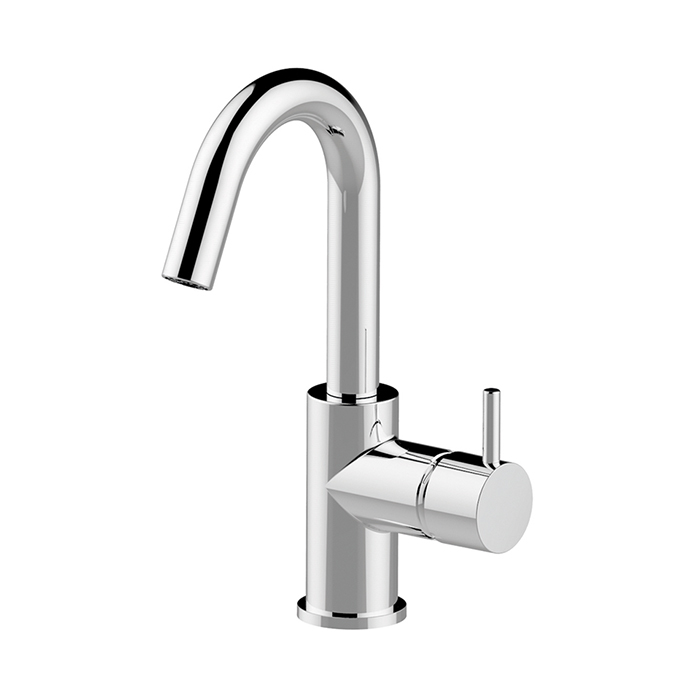 Смесители Смеситель однорычажный для раковины 1 отверстие без донного клапана, цвет хром 