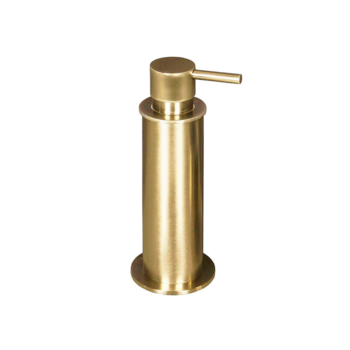 Дозатор для жидкого мыла настольный, металлический, цвет PVD золото матовое