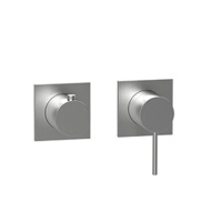 Смесители Смеситель для ванны на 2 или 3 потребителя, внешняя часть, нержавеющая сталь шлифованная 