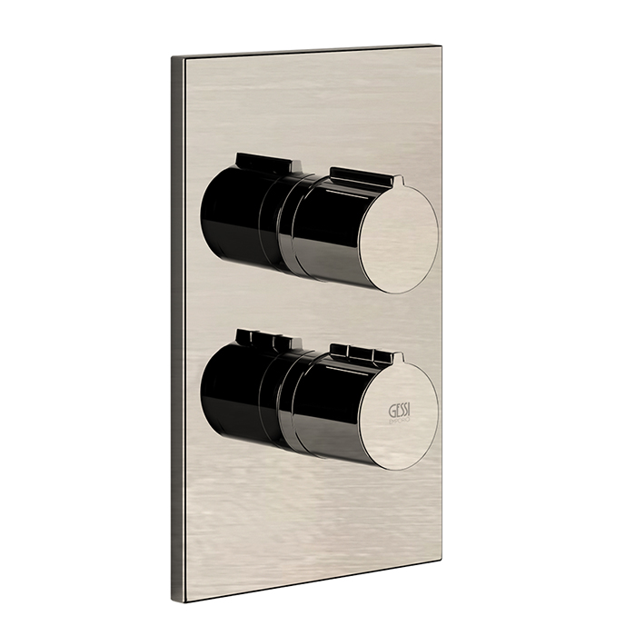 Смесители Внешние части для термостатического смесителя на 2 позиции, цвет Finox Brushed Nickel 