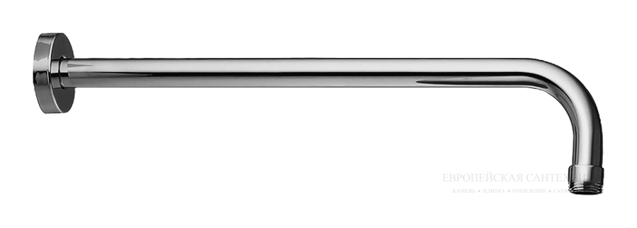 Кронштейн для верхнего душаWellness 450 мм - 1/2”, настенный, цвет сатинированный никель