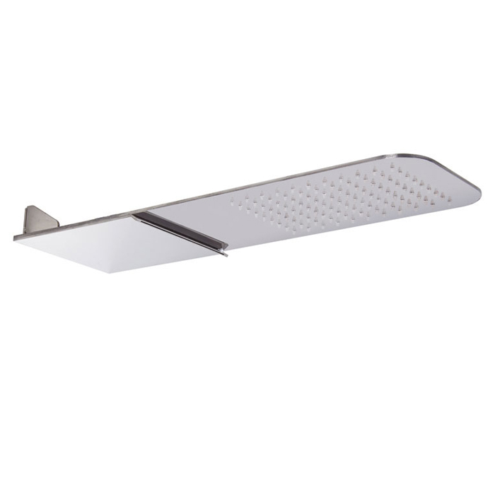 Душевая программа Верхний душ 553х170 мм, настенного монтажа, 2 режима: дождь, каскад; цвет хром 