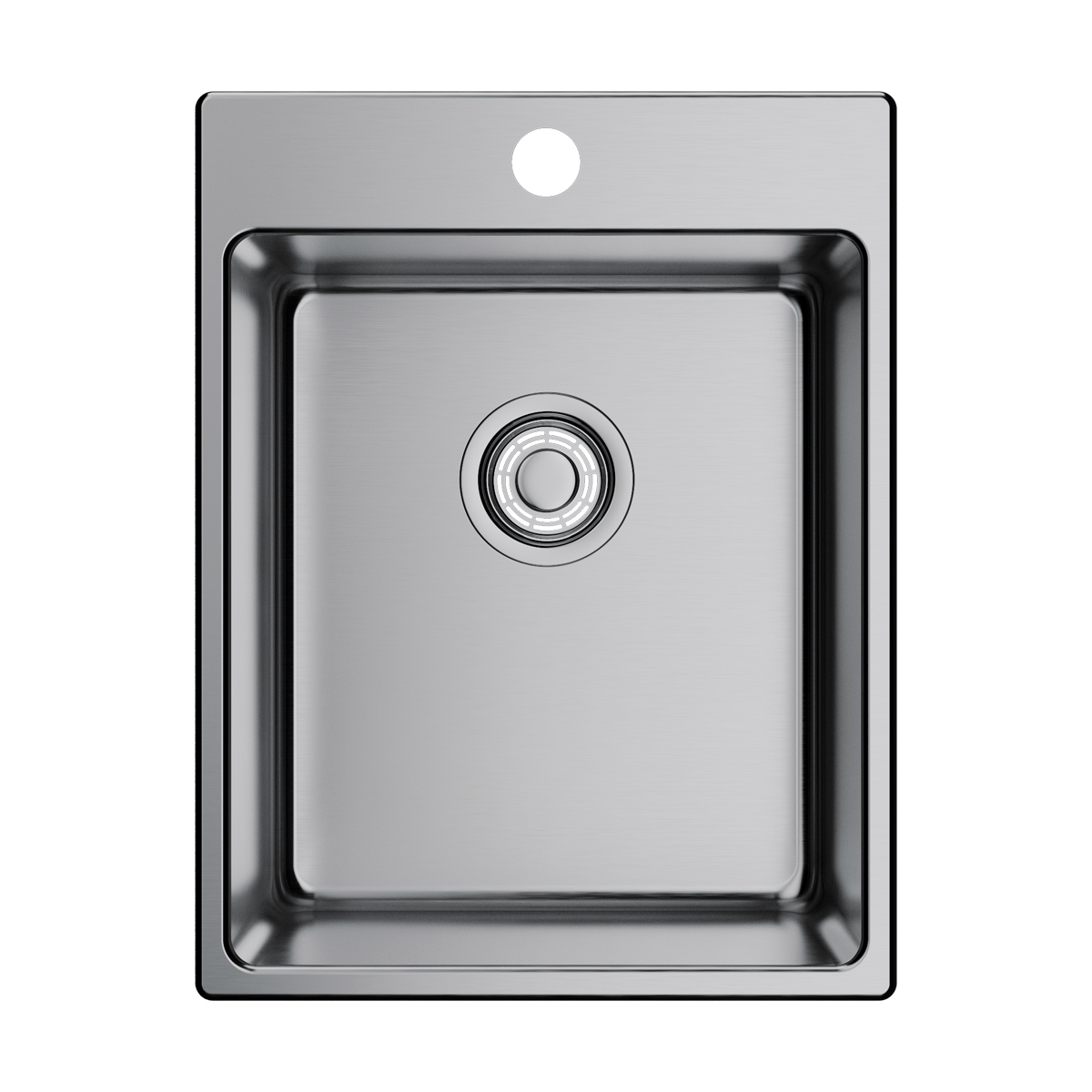 Кухонные мойки Кухонная мойка 390x505x190 Amadare 39-IN нержавеющая сталь/нержавеющая сталь 