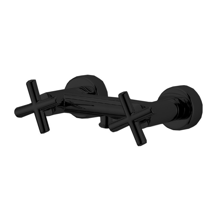 Смесители Смеситель для душа, настенный, цвет чёрный матовый 