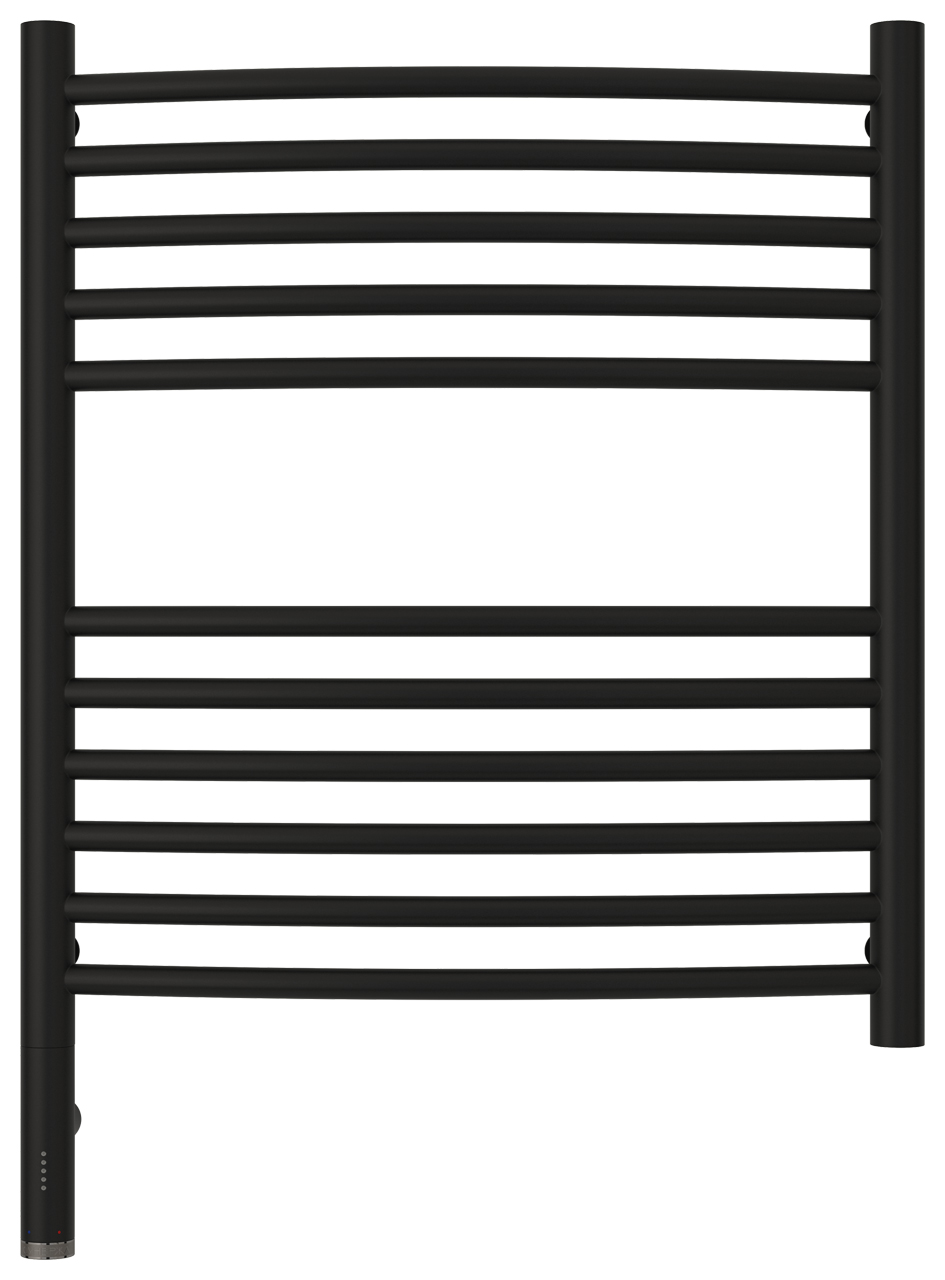 Полотенцесушители Полотенцесушитель электрический 600х500 / МЭМ левый (Матовый чёрный) 