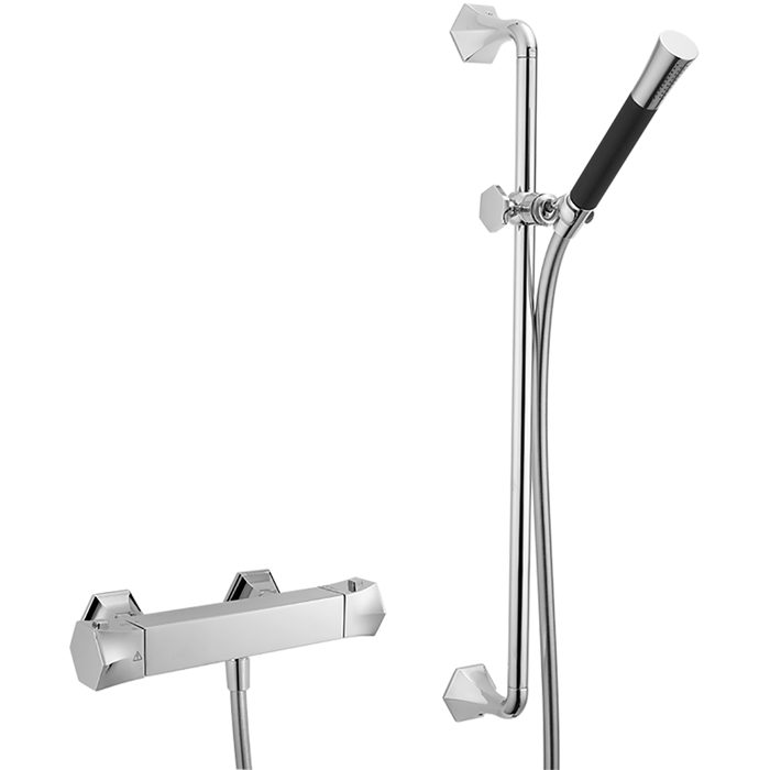 Смесители Термостатический смеситель для душа, с душевым комплектом, цвет хром 