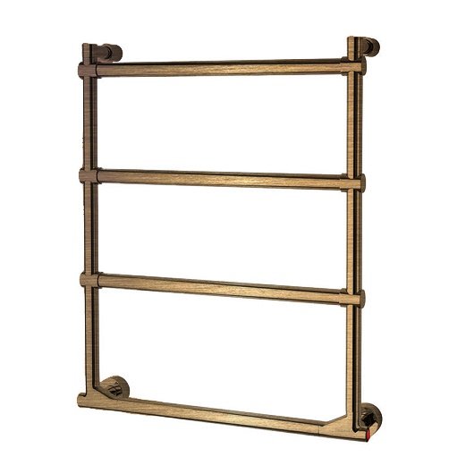Полотенцесушитель электрический (кнопка справа) 638,5х105x530 мм цвет brushed warm bronze pvd (gessi 726)