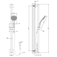 Душевая программа Душевой гарнитур хром 