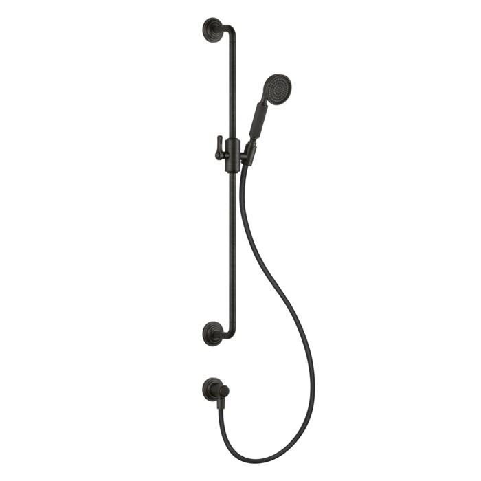 Комплектующие Штанга для душа 800 мм, с ручным душем, шлангом 1500 мм. и подводом воды, цвет Aged Bronze 