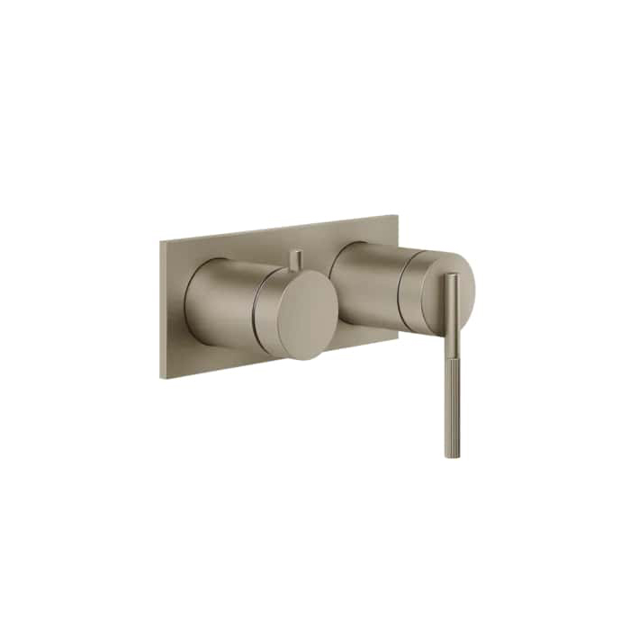 Смесители Встраиваемый однорычажный смеситель на 2 выхода с перекл. (внешние части), цвет Finox Brushed Nickel 