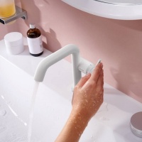 Смесители CoolStart EcoSmart+ Смеситель для раковины, белый матовый 