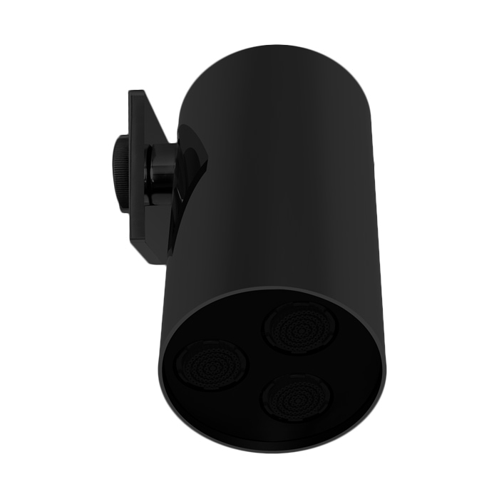 Душевая программа Верхний душ настенного монтажа, цвет чёрный матовый 