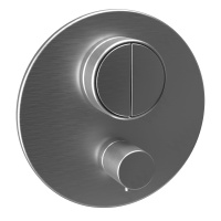 Смесители Термостат для ванны на 2 потребителя, внешняя часть, никель шлифованный 