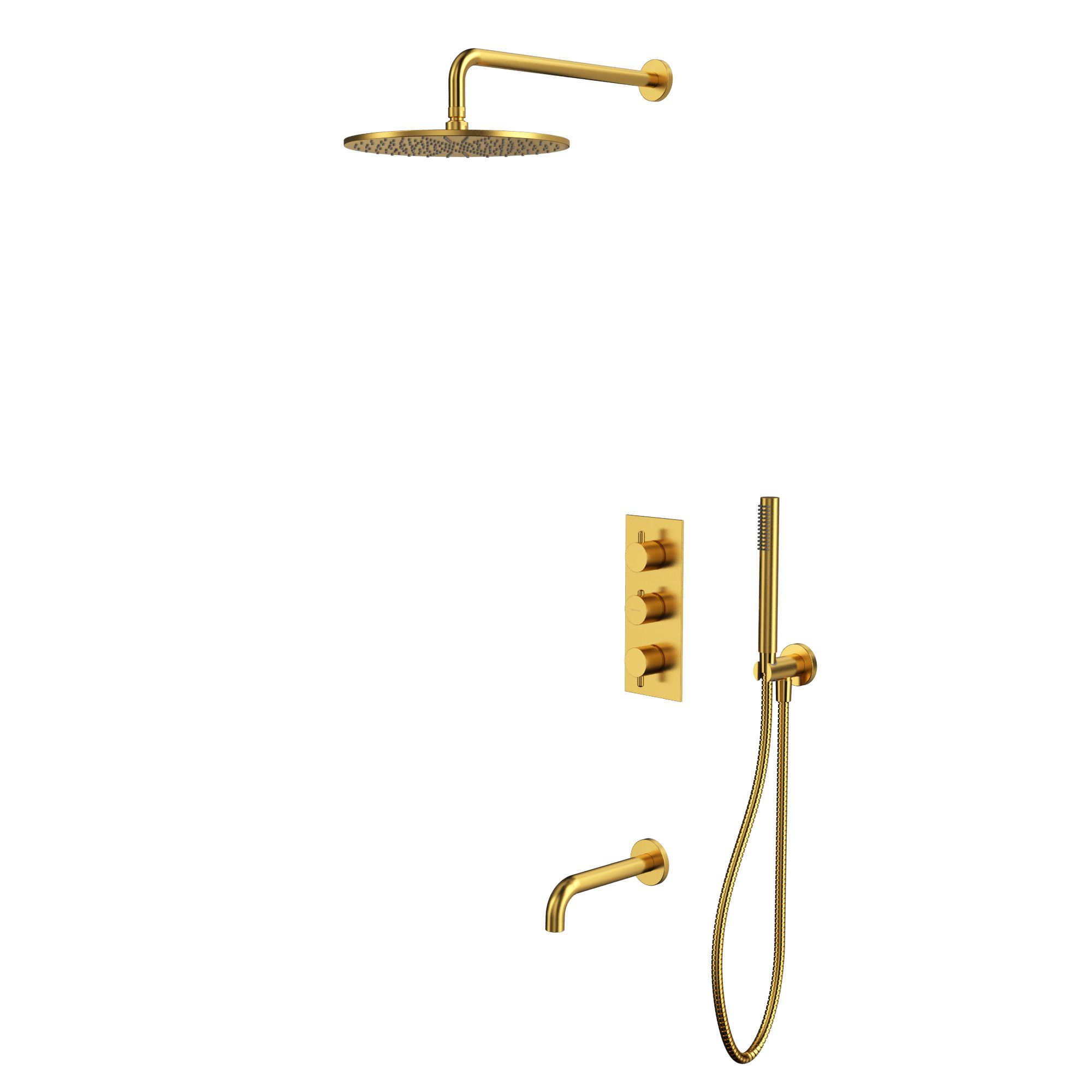 Душевая программа Термостатическая система для ванны скрытого монтажа YSET11GLB (брашированное золото) 