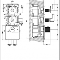Смесители Термостат для ванны, хром 