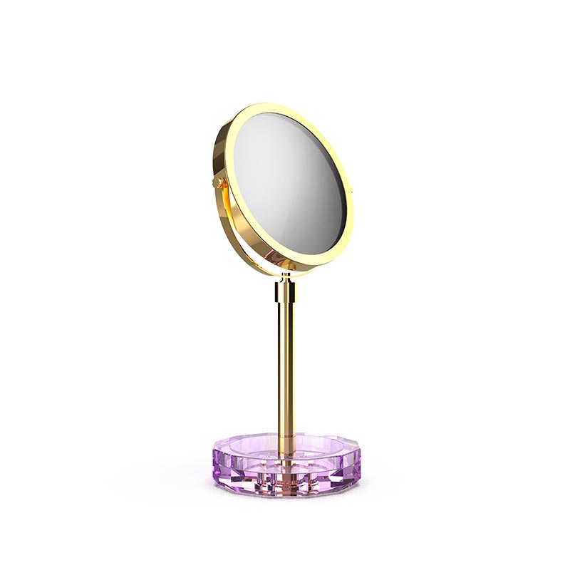Зеркало косметическое Фиолетовый / Золото