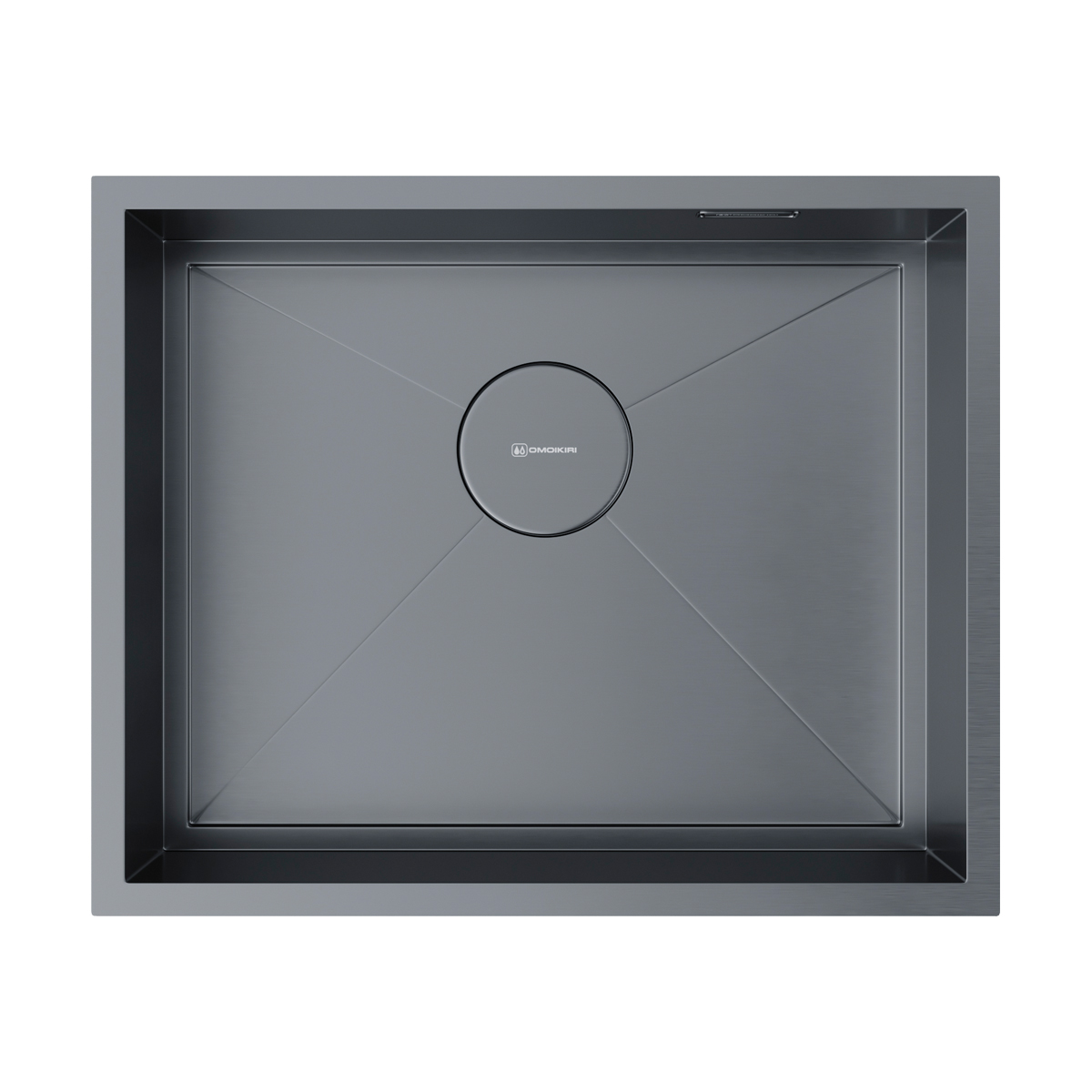 Кухонные мойки Кухонная мойка 540x440x175 Kasen 54-16-INT-GM нержавеющая сталь/вороненая сталь 