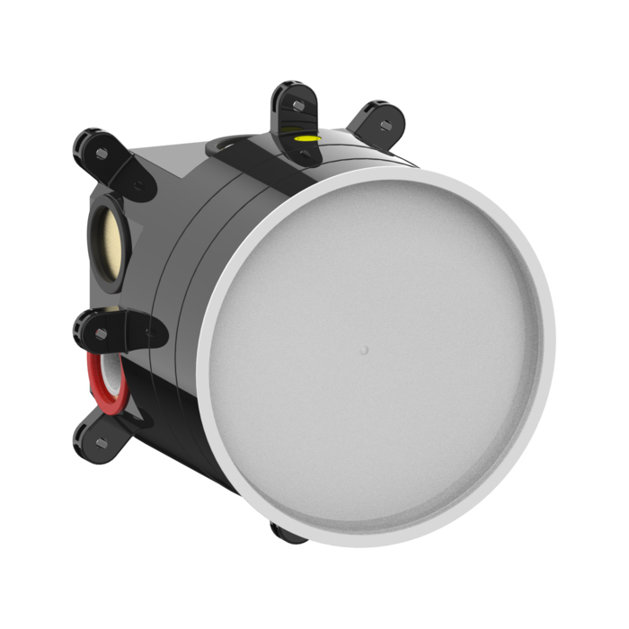 Смесители Встраиваемая часть для термостатического смесителя с 1 запорной кнопкой, цвет хром 