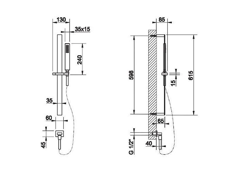 Душевая программа душевой гарнитур, хром 