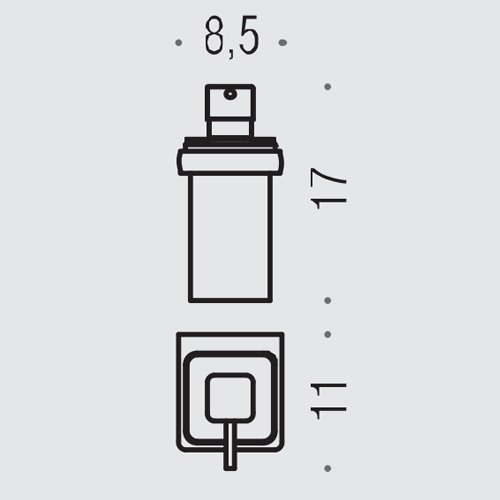 Аксессуары для ванной Дозатор для жидкого мыла, подвесной, цвет PVD золото/матовое стекло 