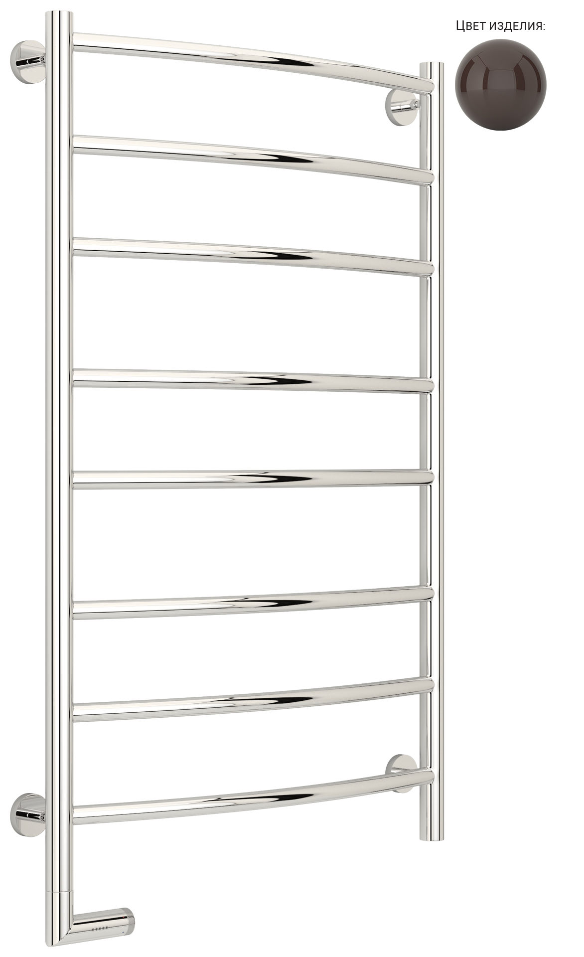 Полотенцесушители Полотенцесушитель электрический 1000х600 / МЭМ левый (RAL 8017 Шоколадно-коричневый) 