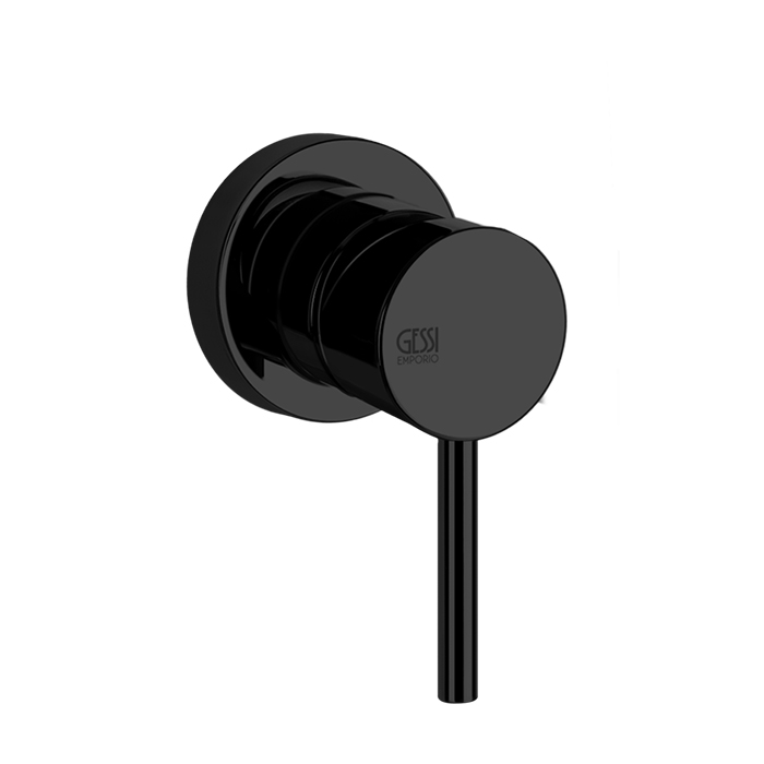 Смесители Gessi Emporio Via tortona Внешние части для настенного смесителя на 1 позицию, цвет: Black XL 