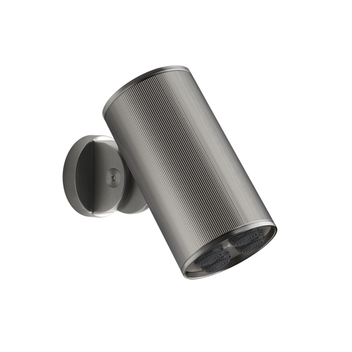 Душевая программа Верхний душ 79 мм, с настенным креплением, 4 струи, цвет Steel Brushed 