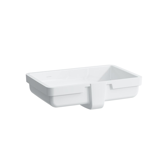 Раковины Раковина 490х310х155мм без отв. под смеситель, встраив снизу, глазурь 2 стор, цвет: белый 