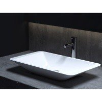 Раковины Раковина накладная 575х350, матовая, материал S-Stone 