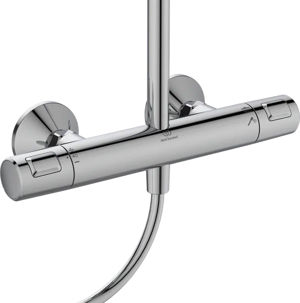 Душевая программа Душевая стойка, термостат, верхний душ 30см, руч.душ 13см, шланг 175см, цвет хром 