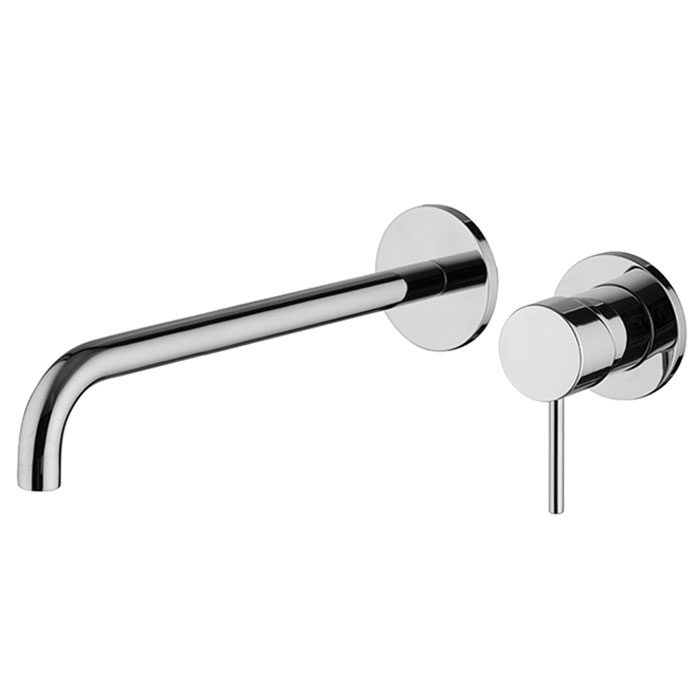 Смесители Смеситель для раковины встраиваемый, однорычажный, излив 250 мм, внешняя часть, цвет хром 