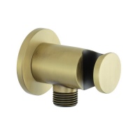 Комплектующие Подключение для душевого шланга | с держателем лейки, бронза матовая 
