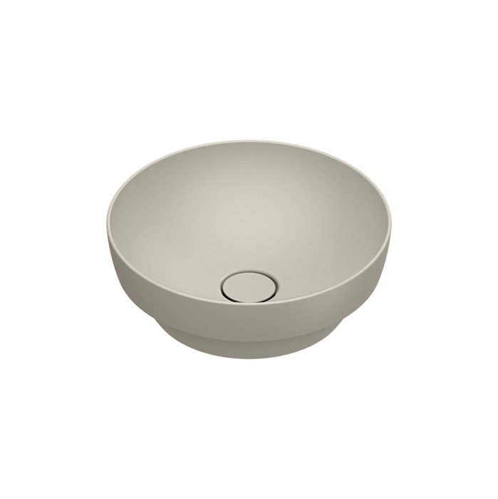 Раковины Раковина 40 h14 встраиваемая, без отверстий под смеситель, покрытие Cataglaze+, цвет Sabbia Satinato 