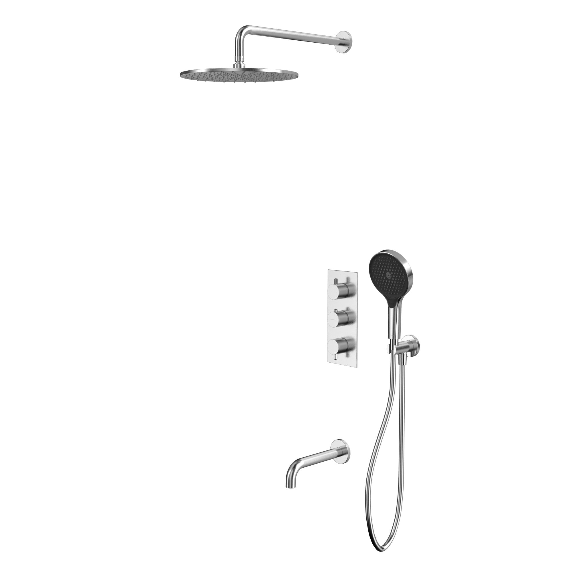 Душевая программа Термостатическая система для ванны скрытого монтажа YSET11TOPNIB (брашированный никель) 