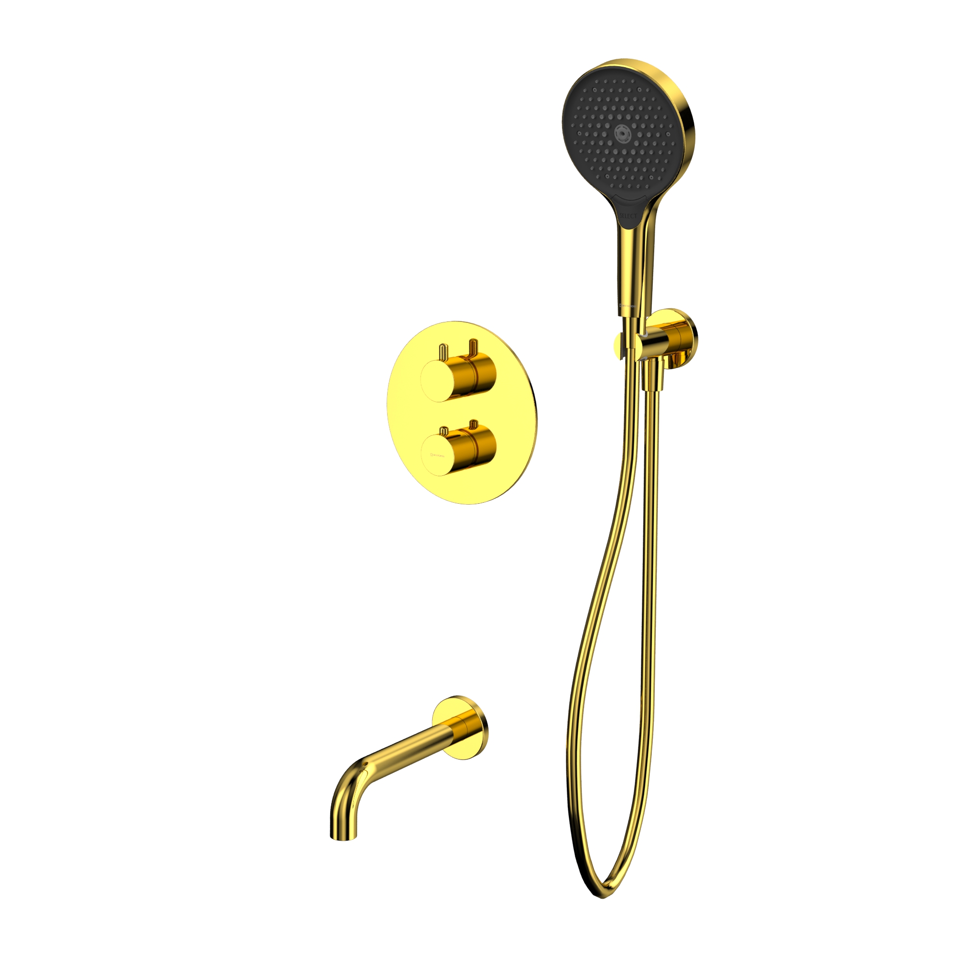 Душевая программа Термостатическая система для ванны скрытого монтажа YSET10TOPGL (золото) 