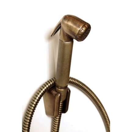 Душевая программа Гигиенический душ - комплект с держателем и шлангом, античная бронза 