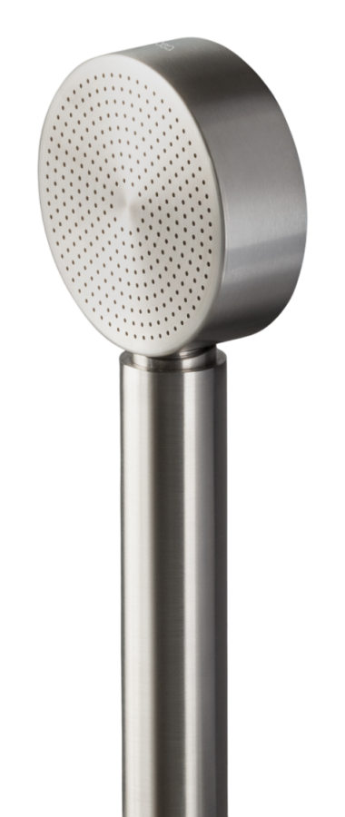 Ручной душ Lutezia, с шланговым подсоединением, Ø 70 мм, шланг в стальной оплётке, сталь, цвет сатинированная нержавеющая сталь