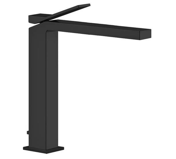 Смесители Высокий смеситель для раковины чёрный матовый 