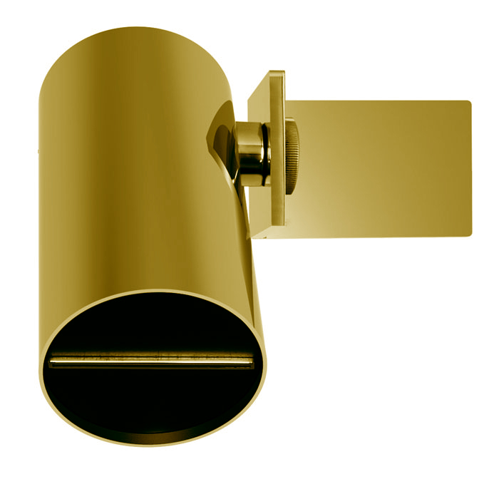 Душевая программа Верхний душ 8 см, настенный, цвет золото 