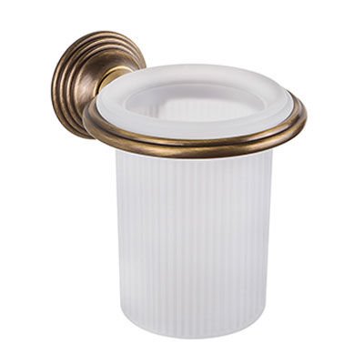 Стакан подвесной, цвет античная бронза/матовое стекло