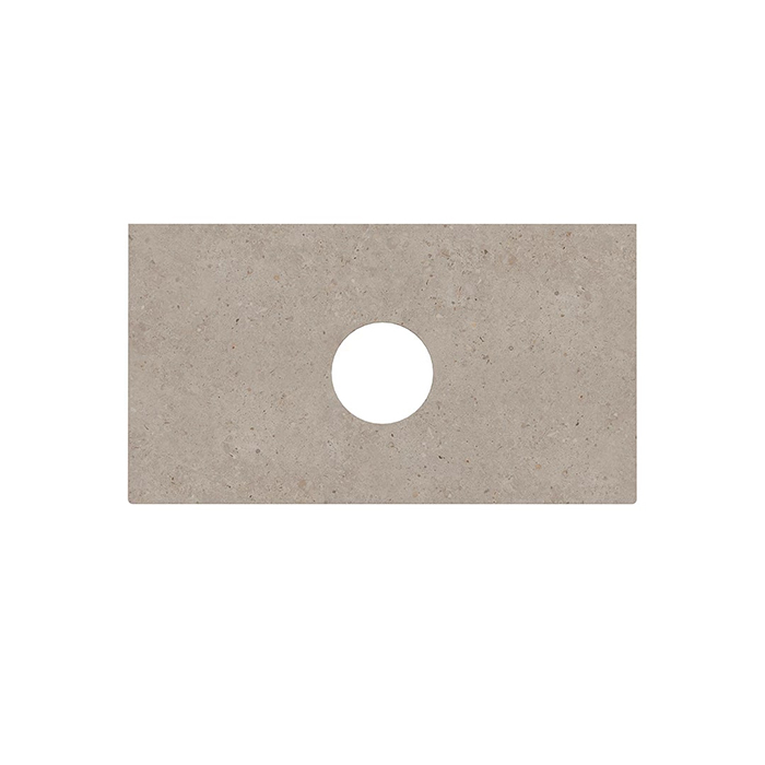 Столешница из керамогранита для накладных раковин Риккарди 90 см, бежевый матовый (без отверстий)