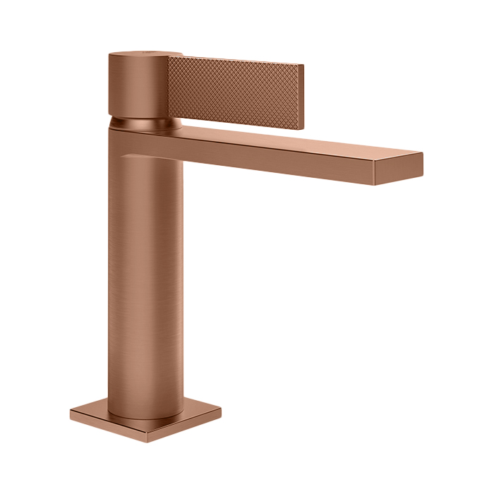 Смесители Смеситель для раковины с донным клапаном Stop&Go и соединительными шлангами, цвет Copper Brushed PVD 