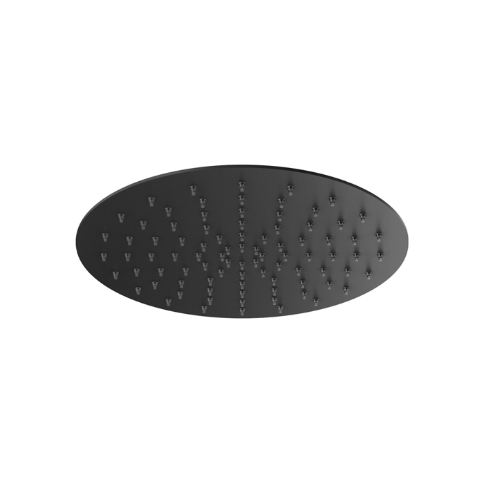 Душевая программа Верхний душ d250 из нержавеющей стали, встроенный клапан безопасности, поворотное крепление, антикальций, 2мм, черный матовый 