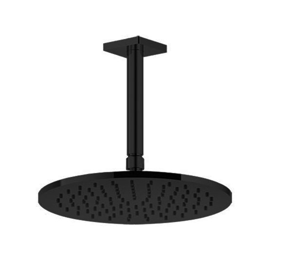Душевая программа Верхний душ чёрный матовый 