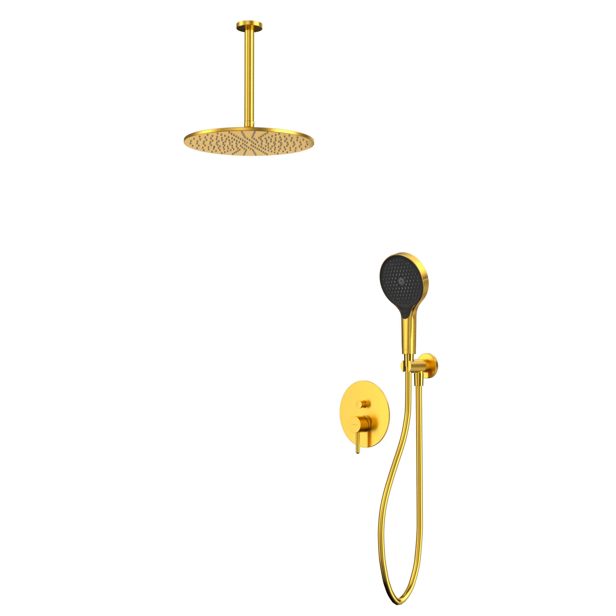Душевая программа Система для душа скрытого монтажа YSET12TOPGLB (брашированное золото) 