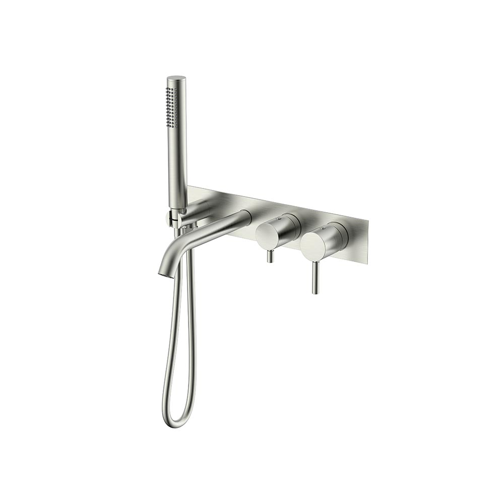 Смеситель из стены для ванны BRUSH NICKEL