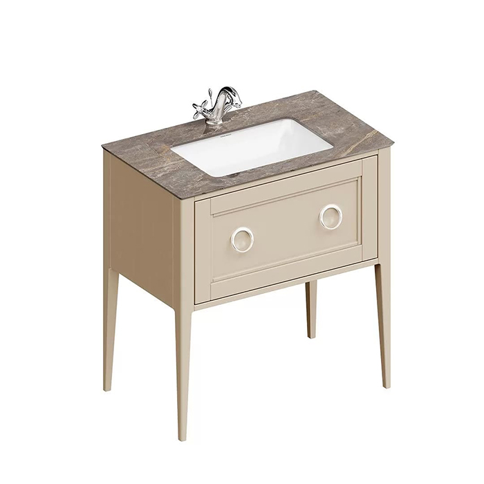 Мебель для ванной Тумба Classic NEO напольная с ящиком 80, капучино матовый 